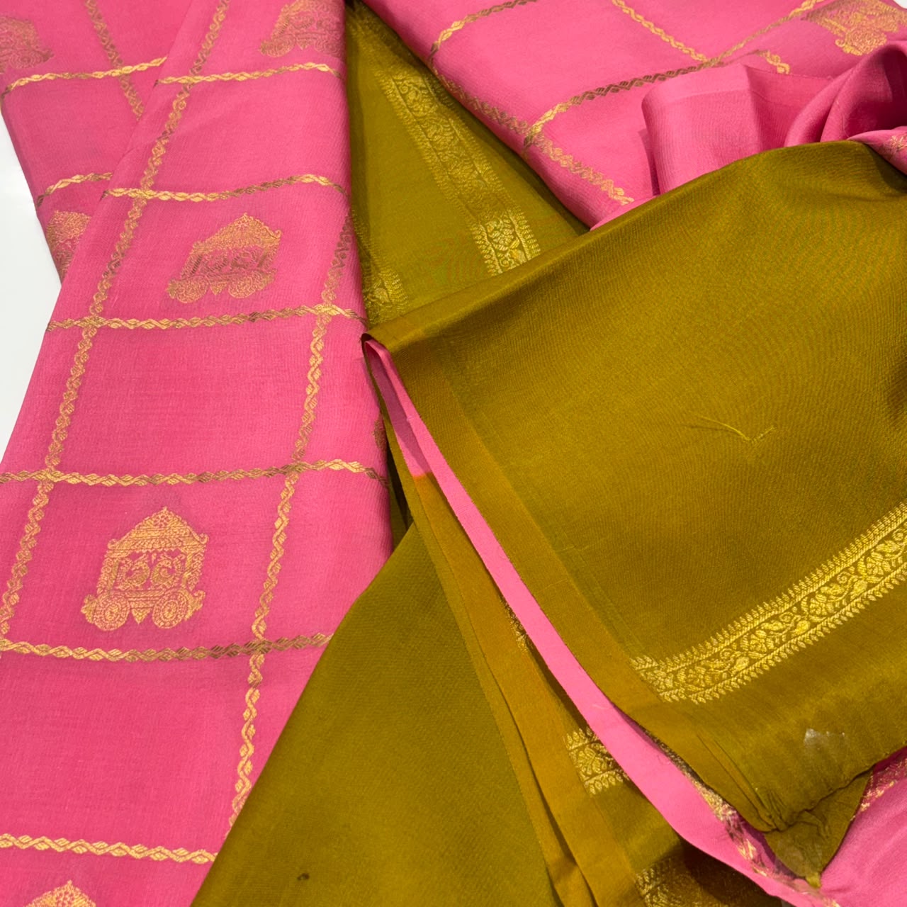 Pure Mysore Crepe Silk Saree