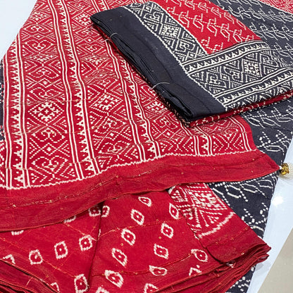Printed Modal Crepe Saree