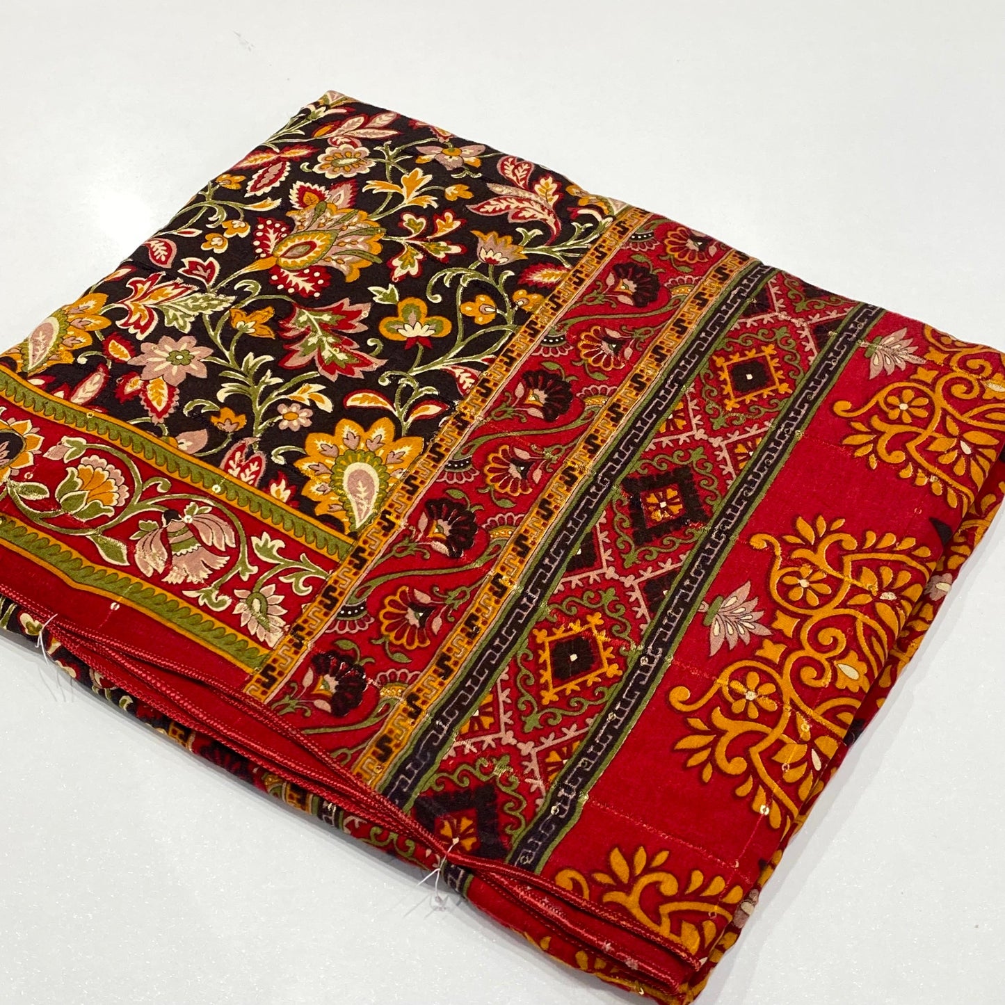 Printed Modal Crepe Saree