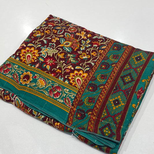 Printed Modal Crepe Saree