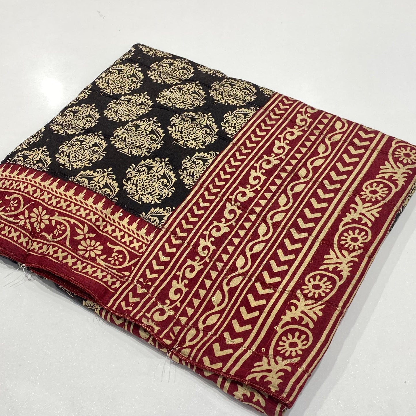 Printed Modal Crepe Saree