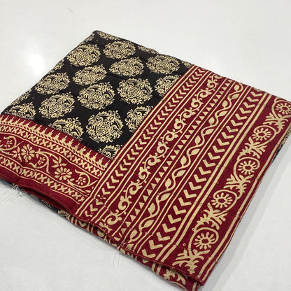 Printed Modal Crepe Saree
