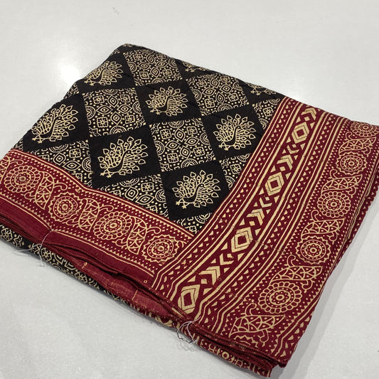 Printed Modal Crepe Saree