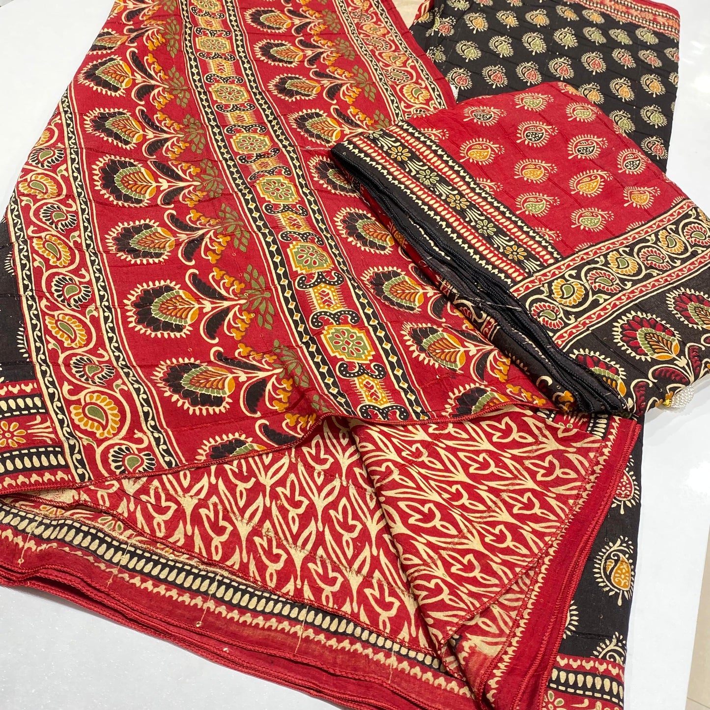 Printed Modal Crepe Saree