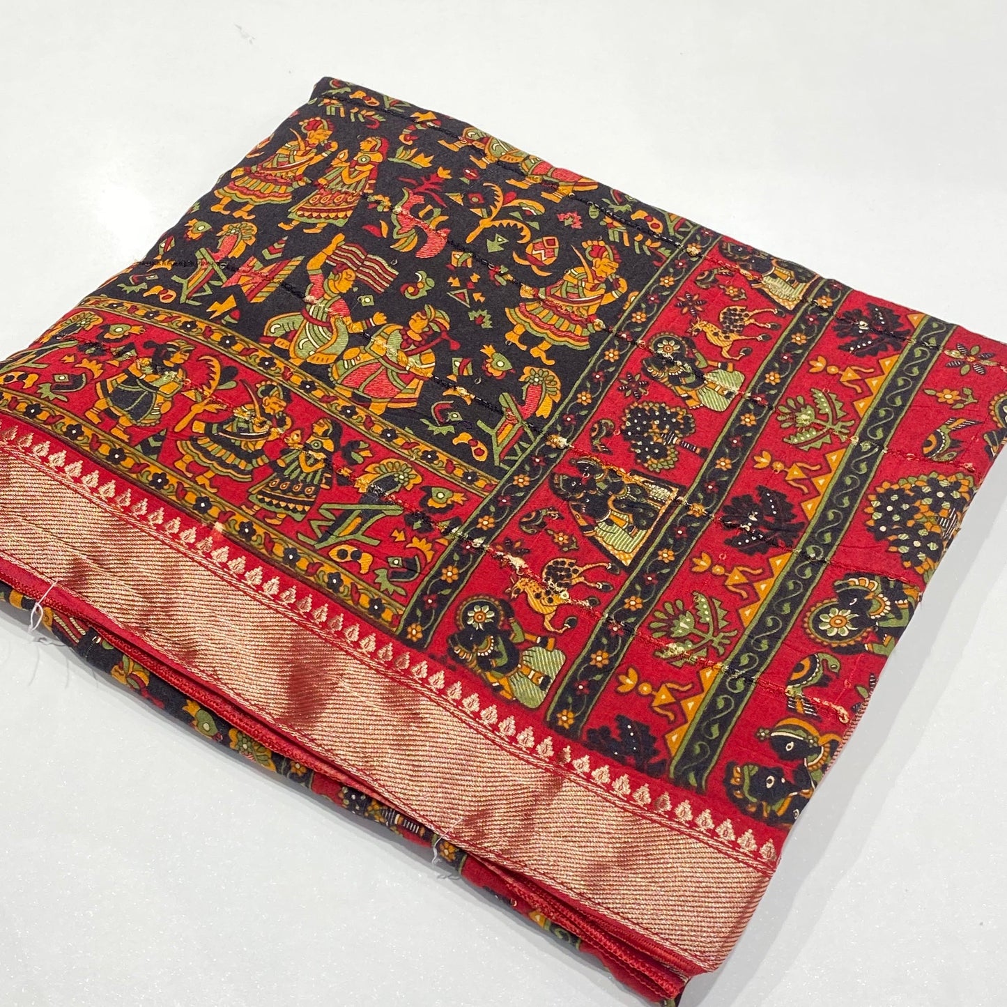 Printed Modal Crepe Saree