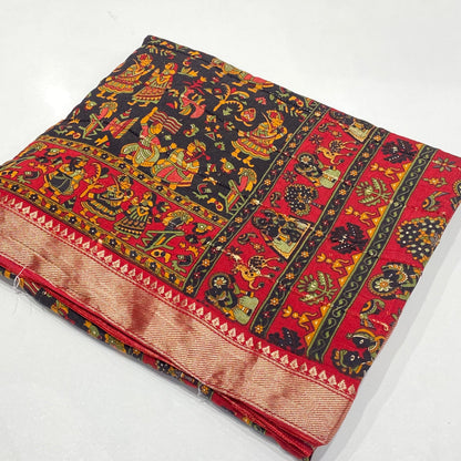 Printed Modal Crepe Saree