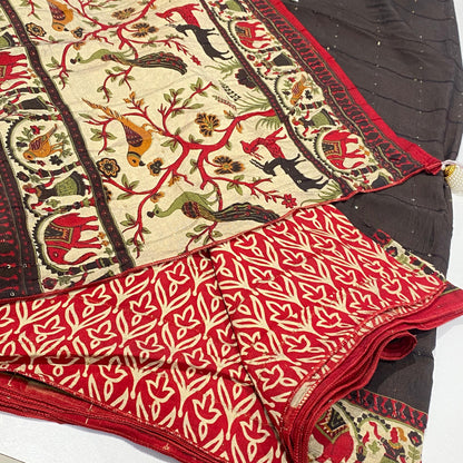 Printed Modal Crepe Saree