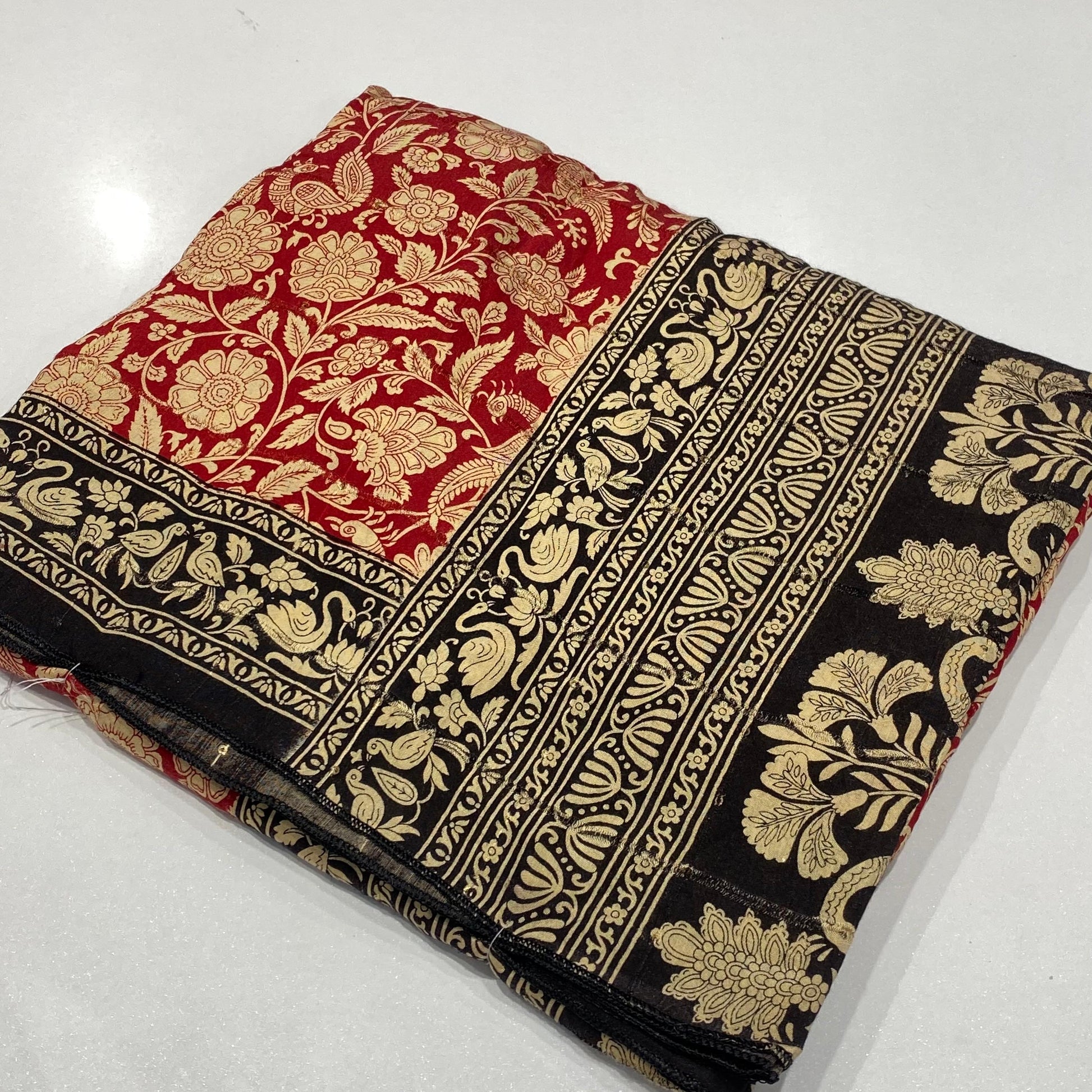 Printed Modal Crepe Saree