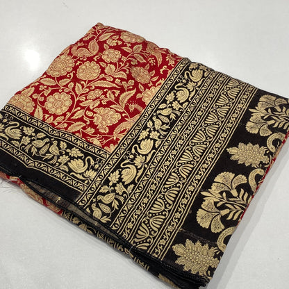 Printed Modal Crepe Saree