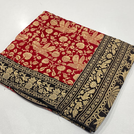 Printed Modal Crepe Saree