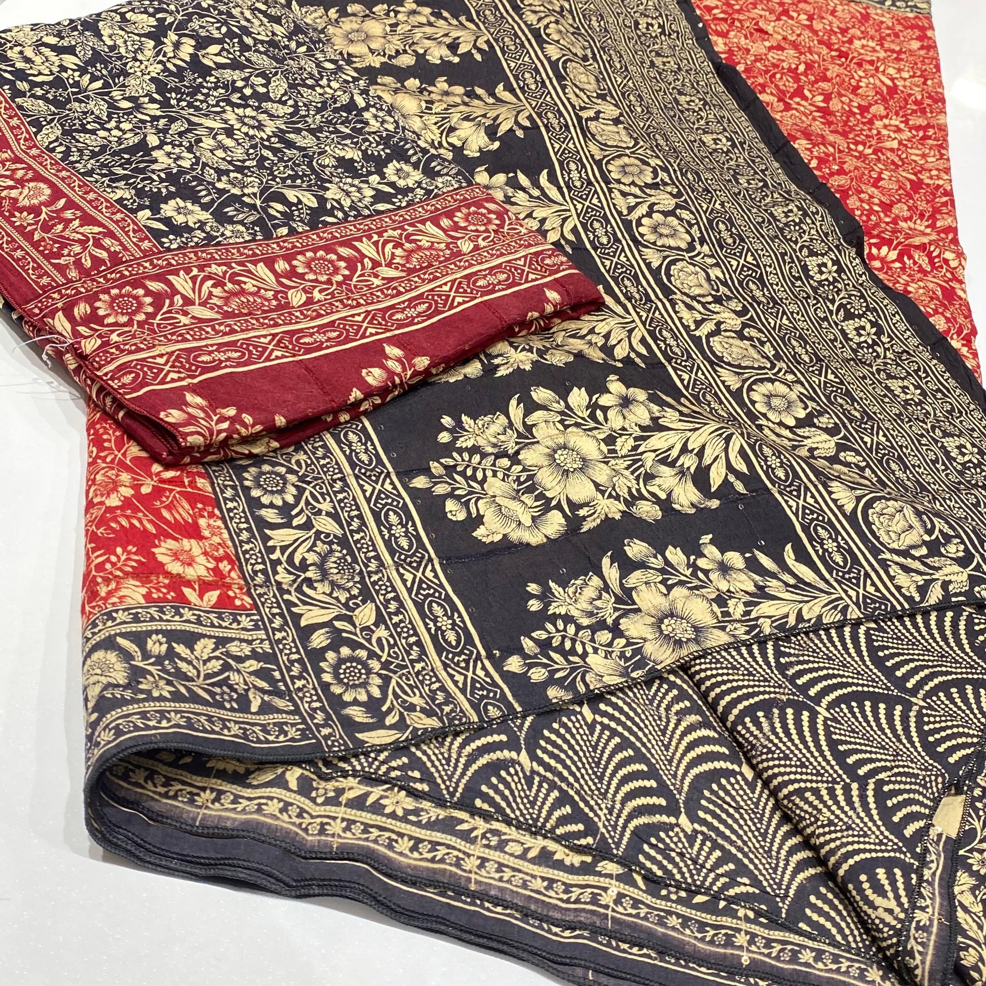 Printed Modal Crepe Saree