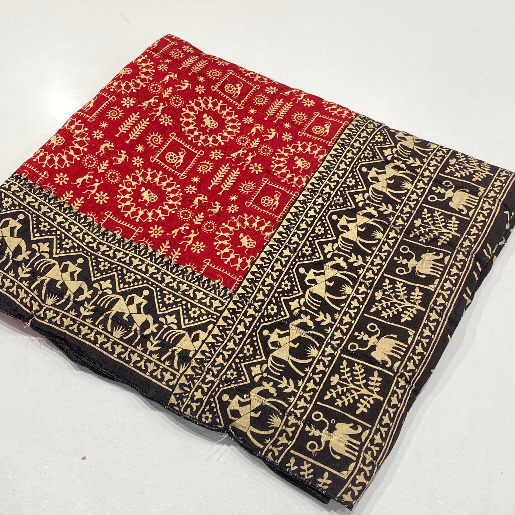 Printed Modal Crepe Saree