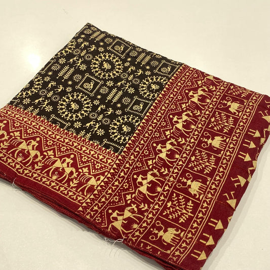 Printed Modal Crepe Saree