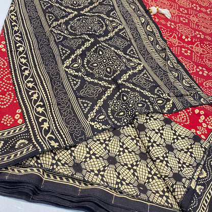 Printed Modal Crepe Saree