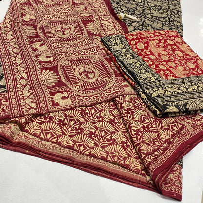 Printed Modal Crepe Saree