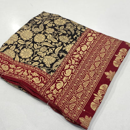Printed Modal Crepe Saree