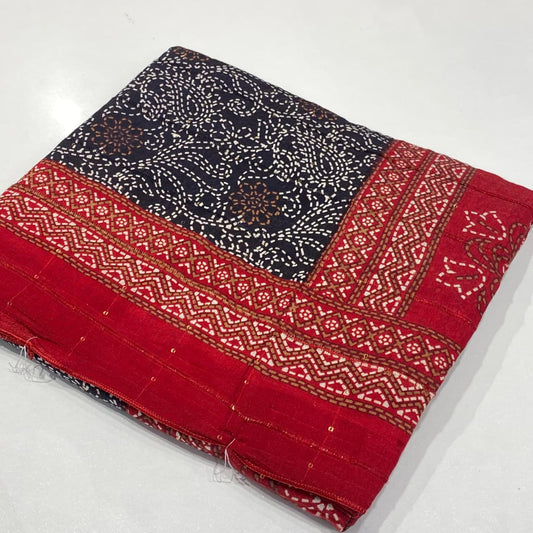 Printed Modal Crepe Saree