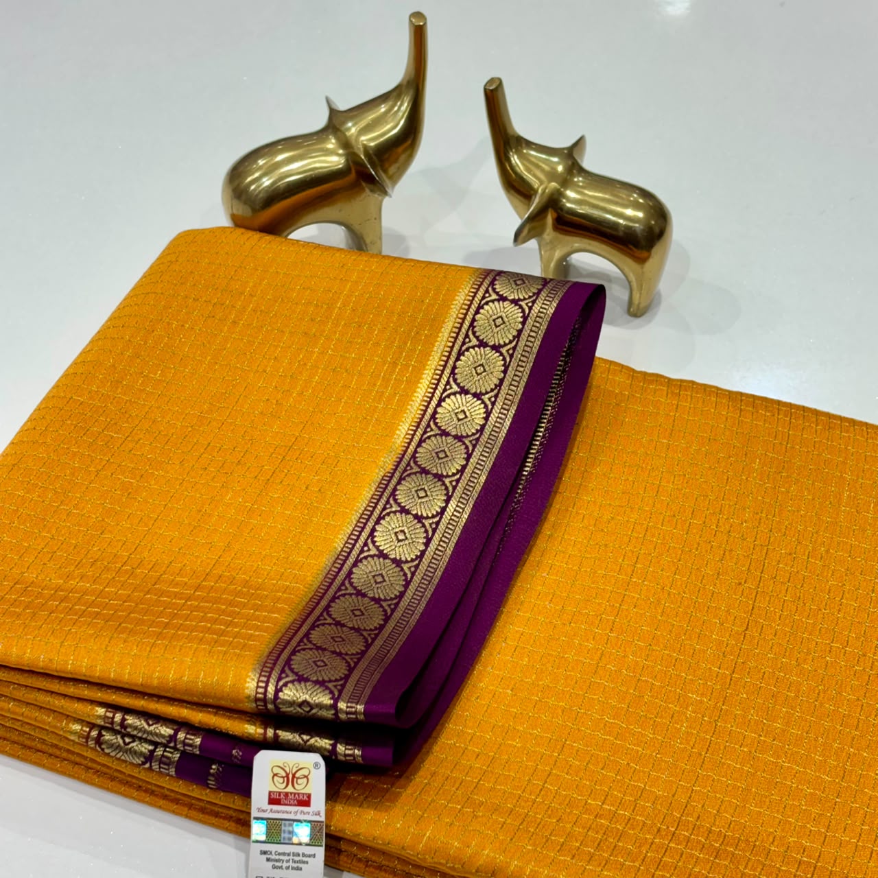 Pure Mysore Crepe Silk Saree