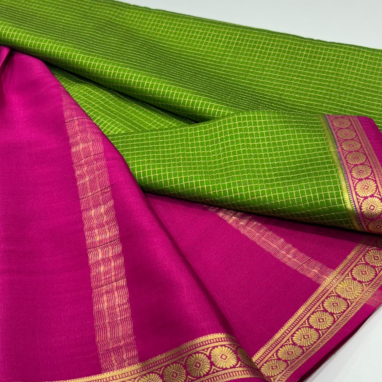 Pure Mysore Crepe Silk Saree