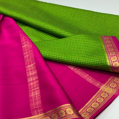 Pure Mysore Crepe Silk Saree