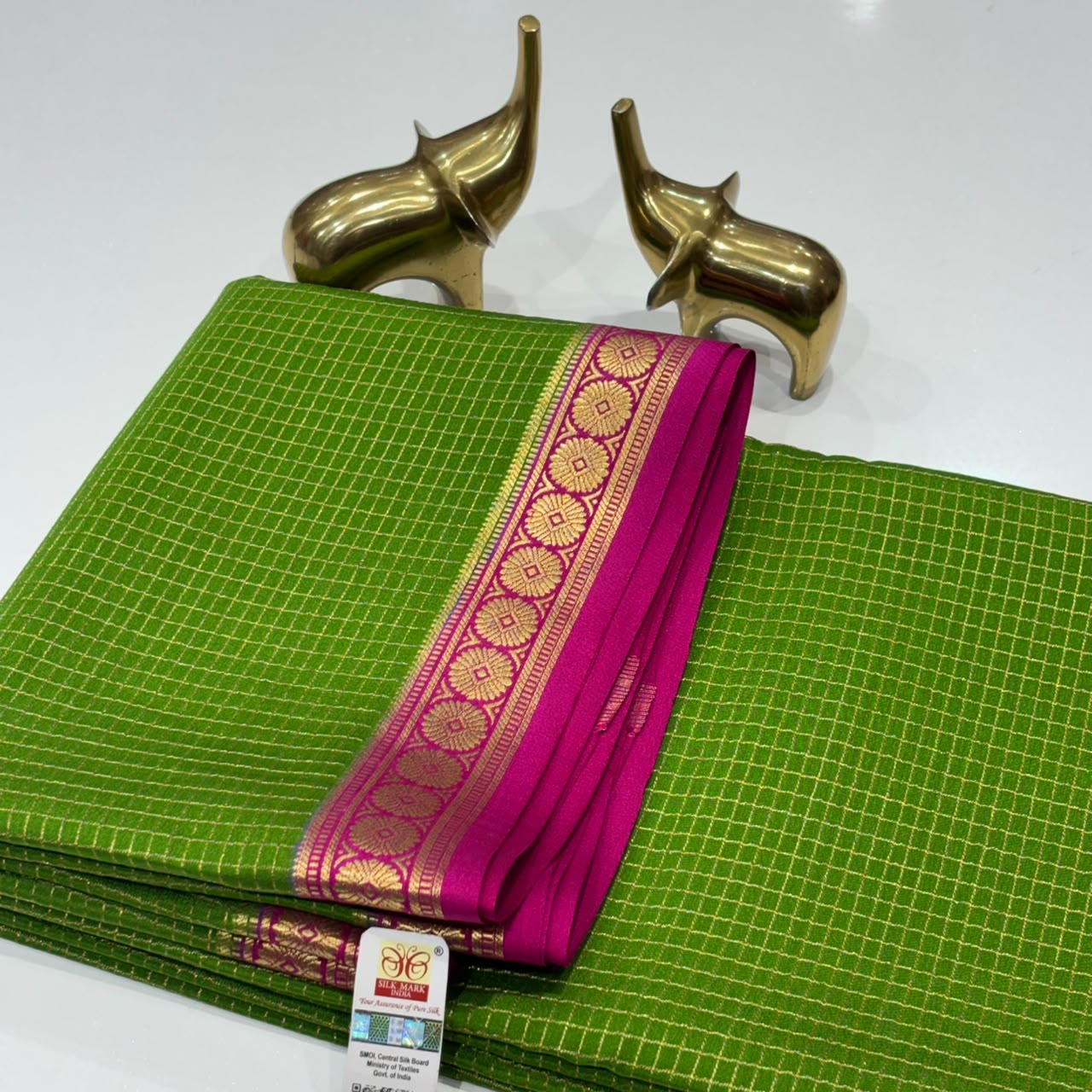 Pure Mysore Crepe Silk Saree