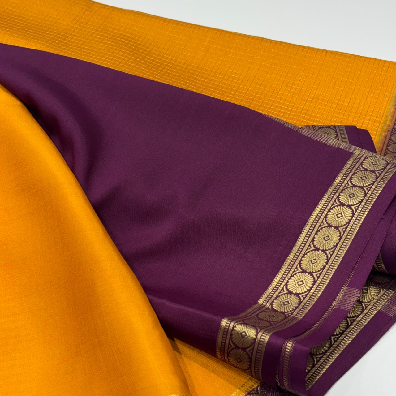 Pure Mysore Crepe Silk Saree