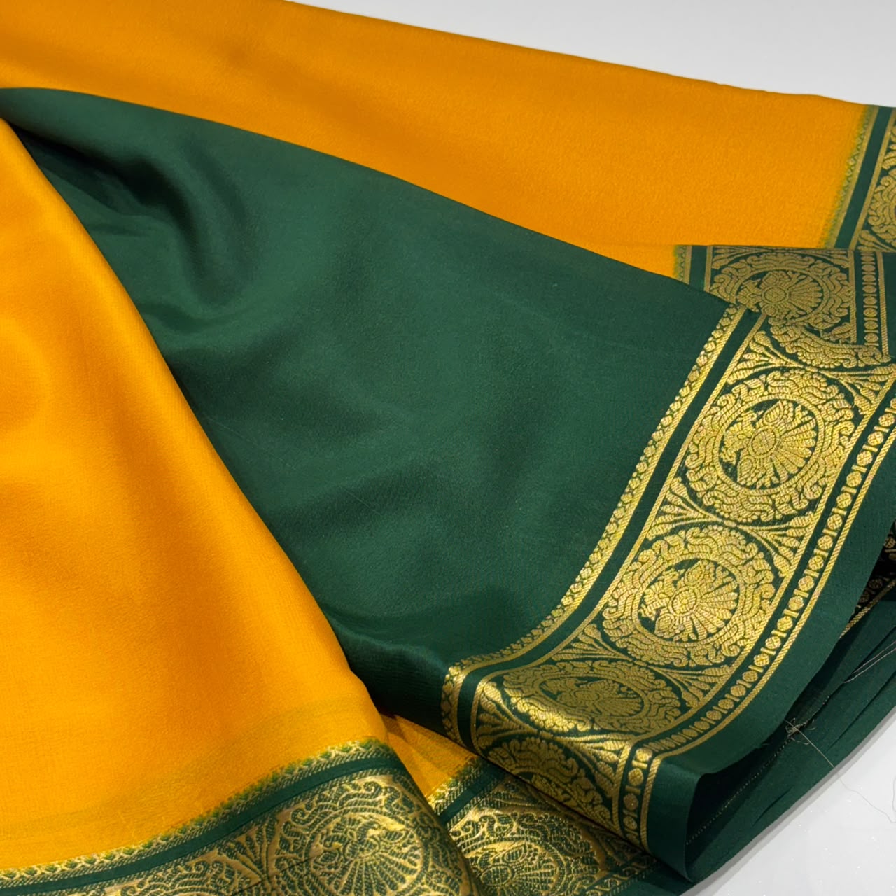 Pure Mysore Crepe Silk Saree