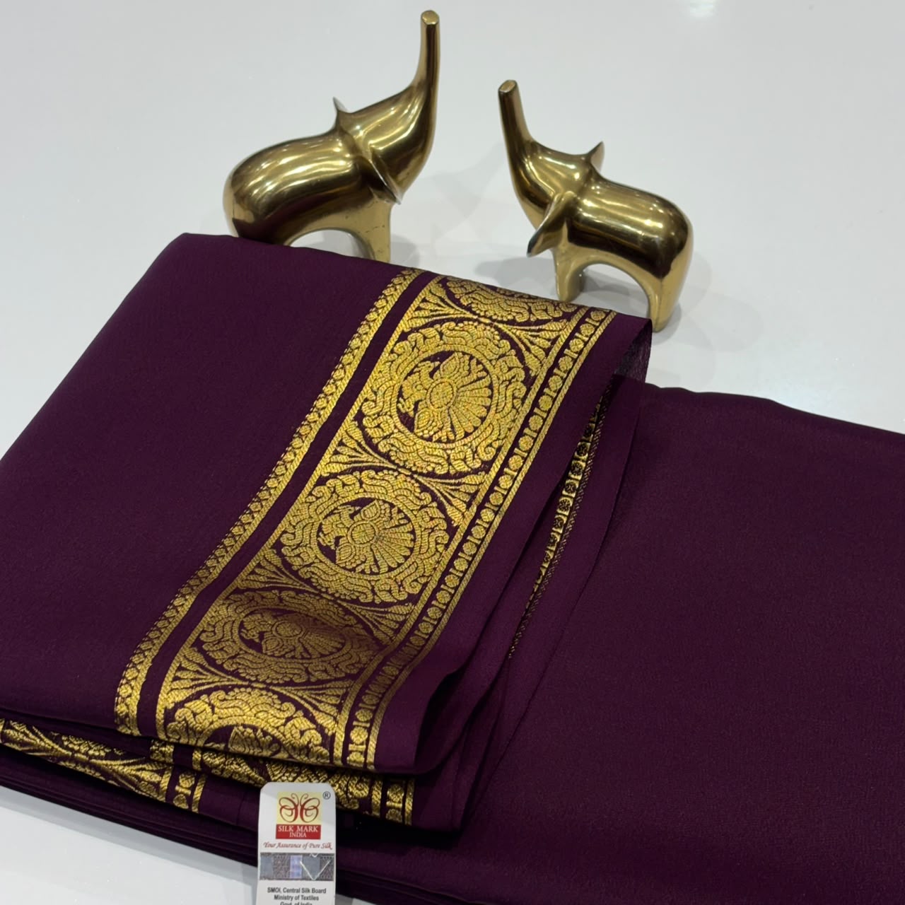 Pure Mysore Crepe Silk Saree