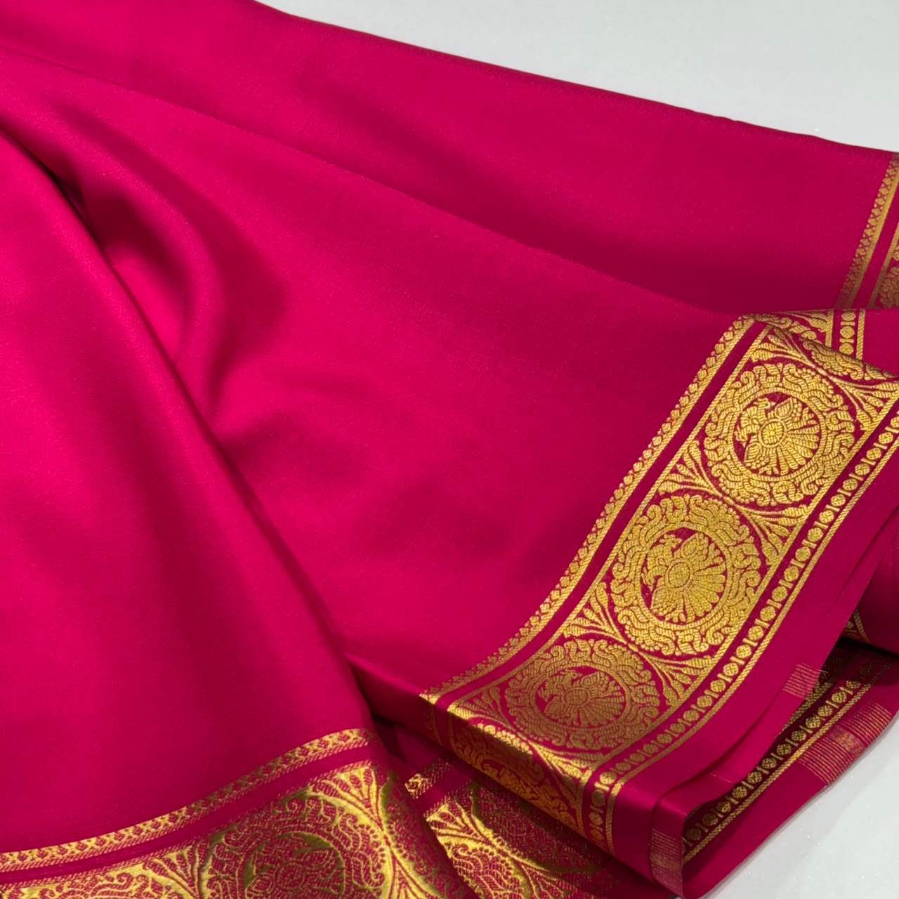 Pure Mysore Crepe Silk Saree