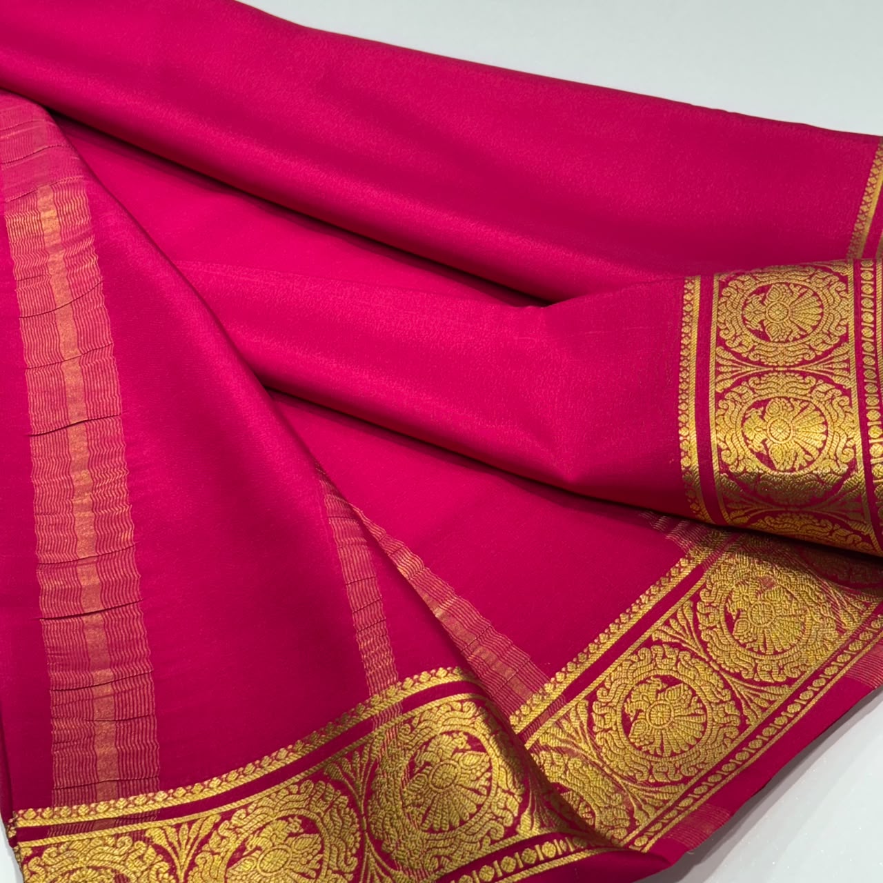 Pure Mysore Crepe Silk Saree