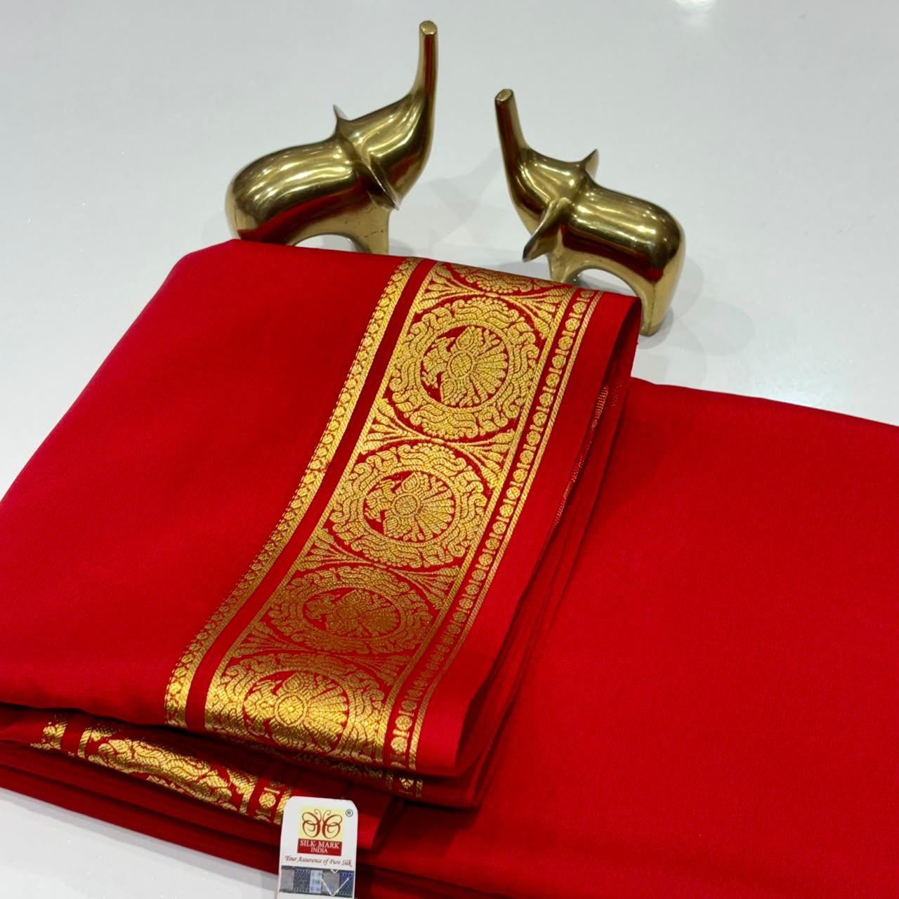 Pure Mysore Crepe Silk Saree