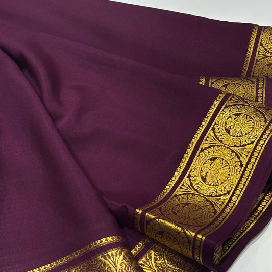 Pure Mysore Crepe Silk Saree