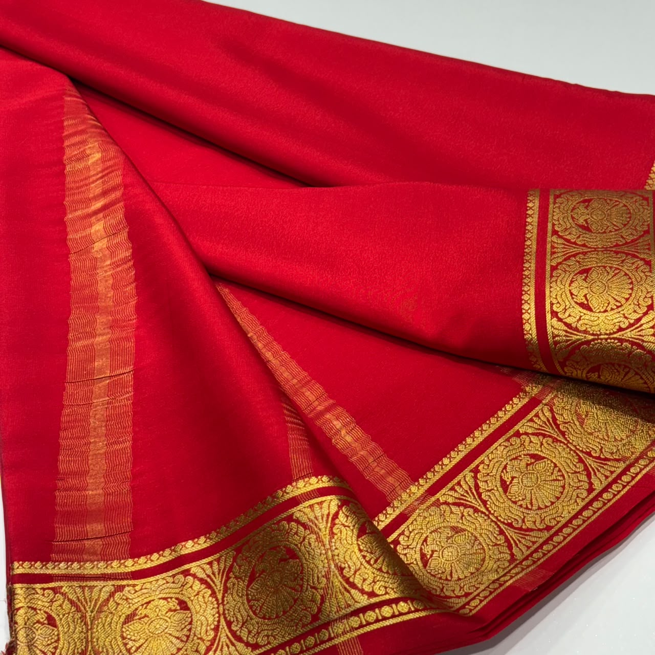 Pure Mysore Crepe Silk Saree