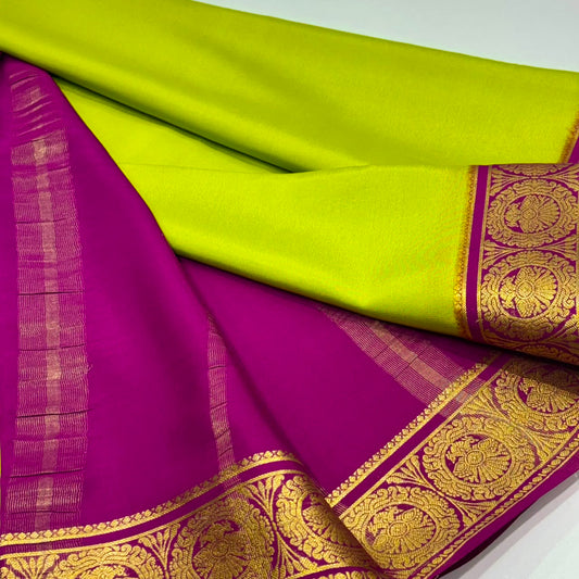 Pure Mysore Crepe Silk Saree