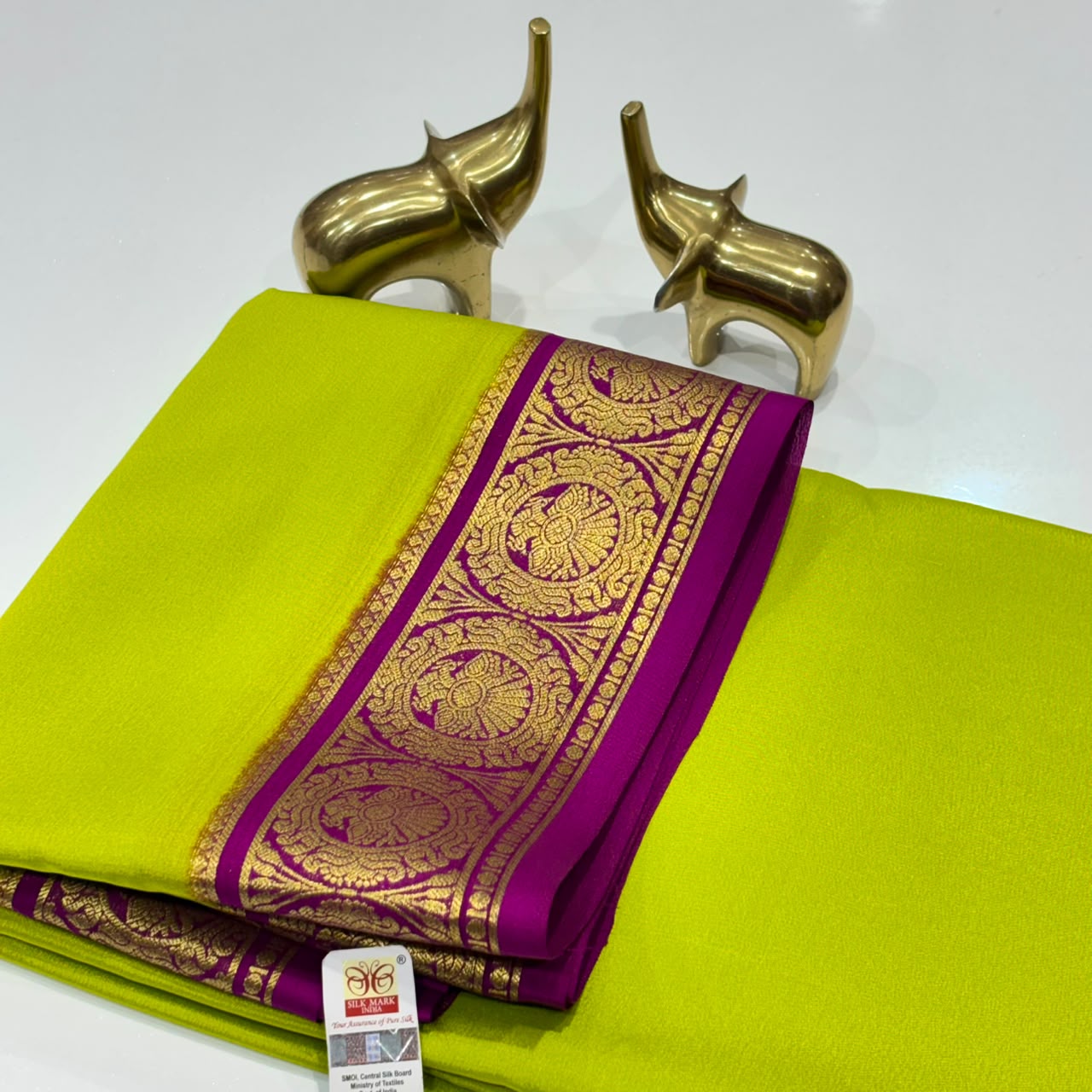 Pure Mysore Crepe Silk Saree
