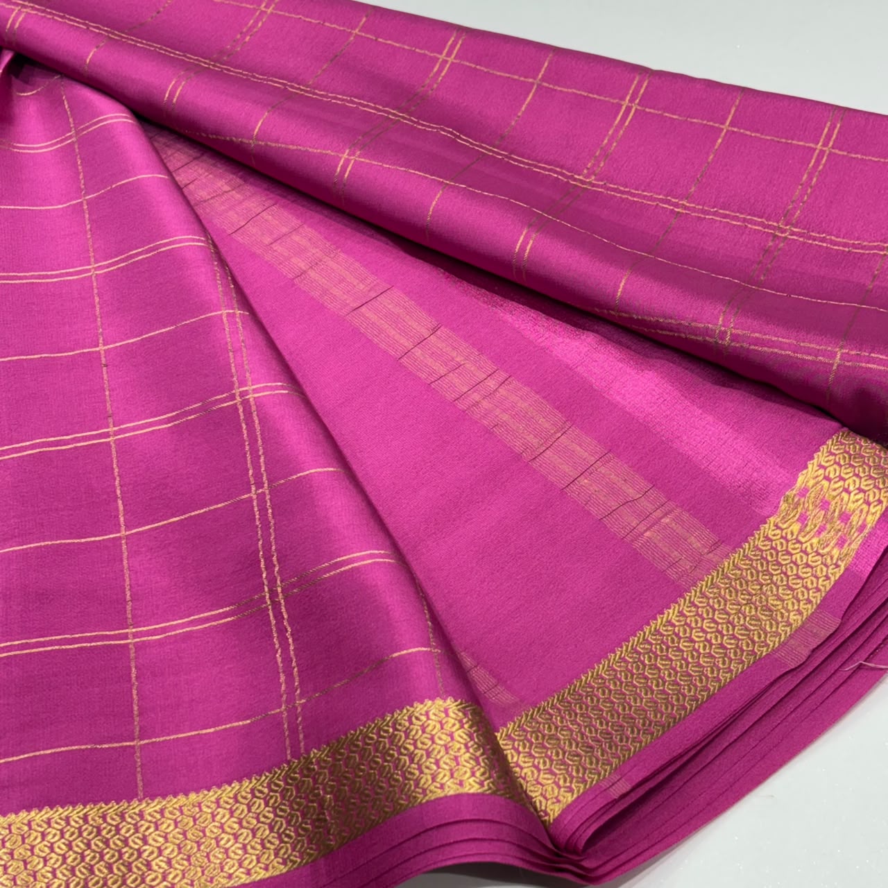 Pure Mysore Crepe Silk Saree