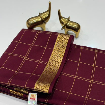 Pure Mysore Crepe Silk Saree