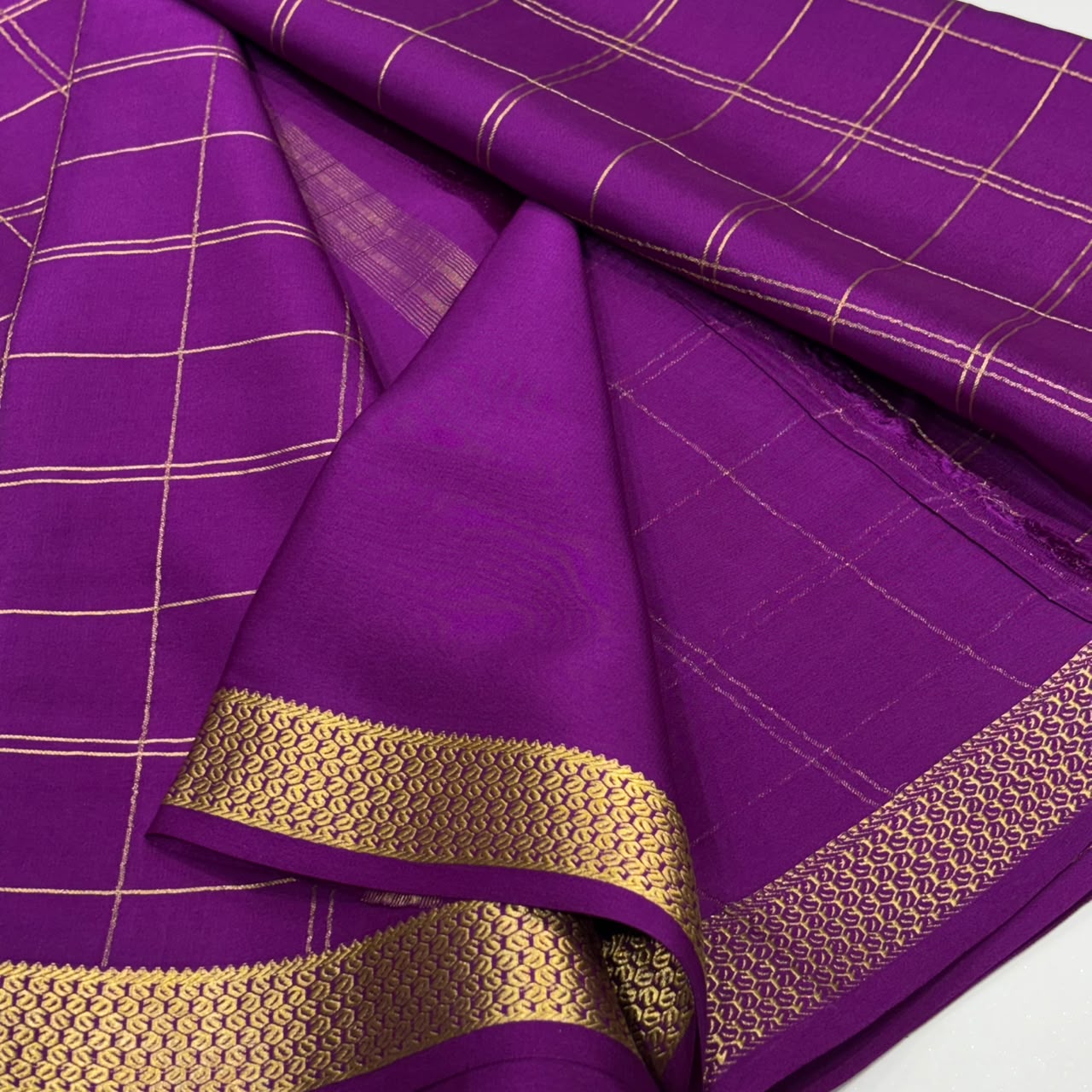 Pure Mysore Crepe Silk Saree