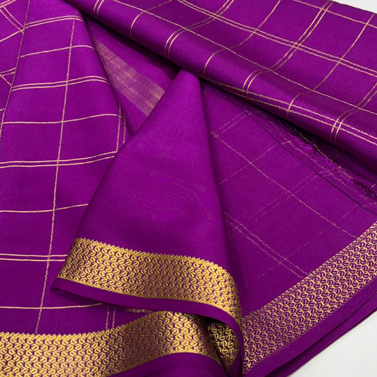 Pure Mysore Crepe Silk Saree