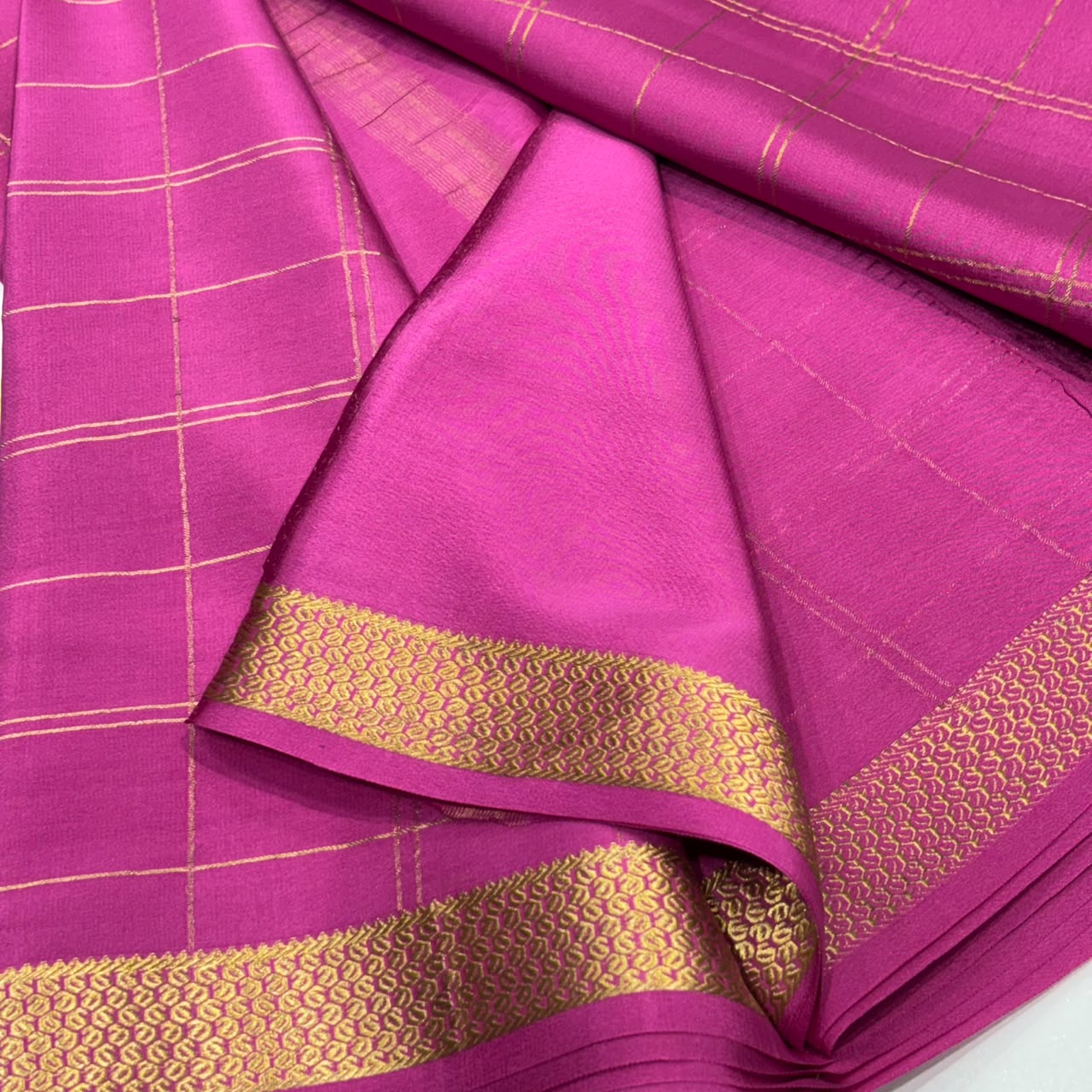 Pure Mysore Crepe Silk Saree