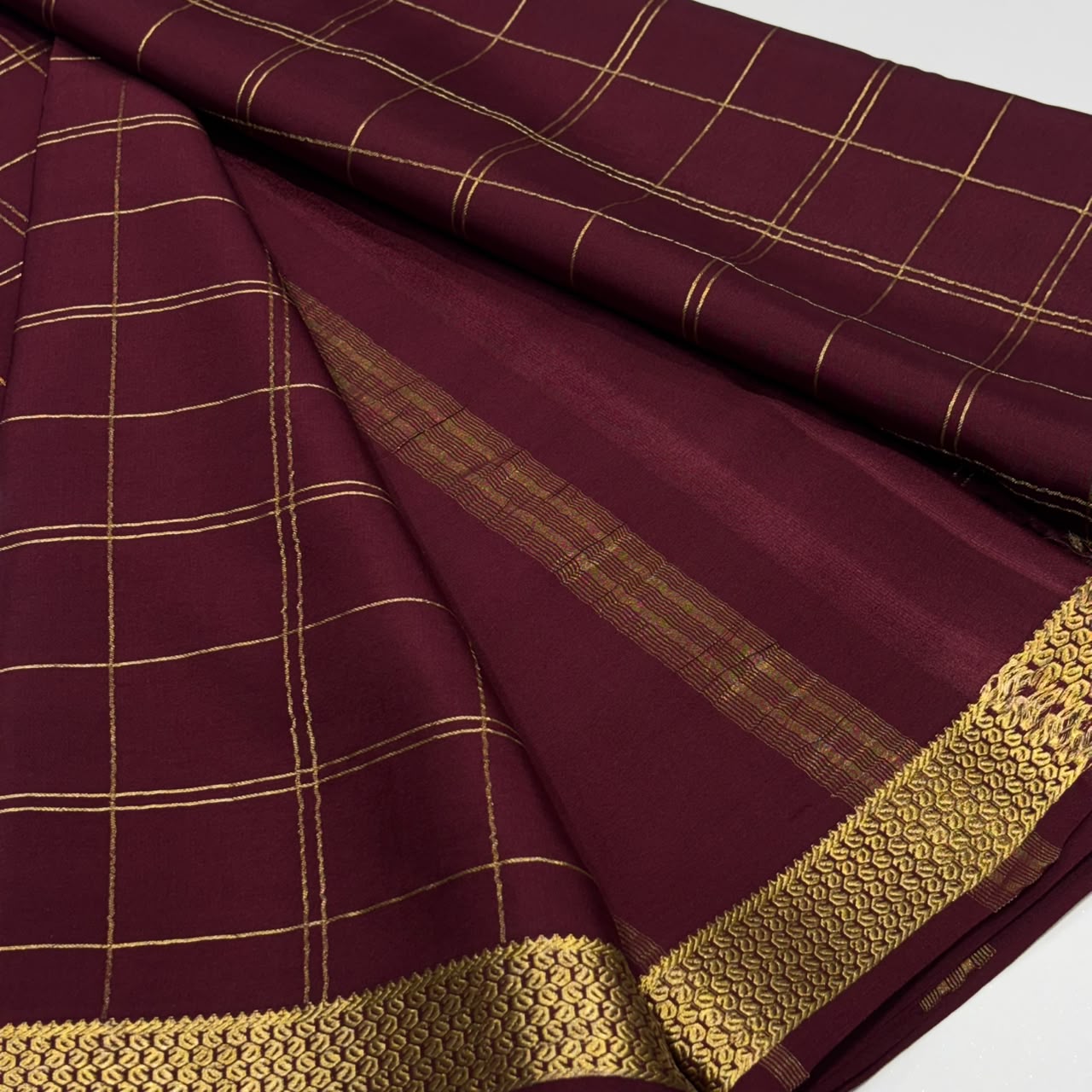 Pure Mysore Crepe Silk Saree