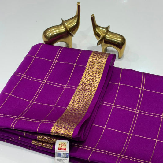 Pure Mysore Crepe Silk Saree