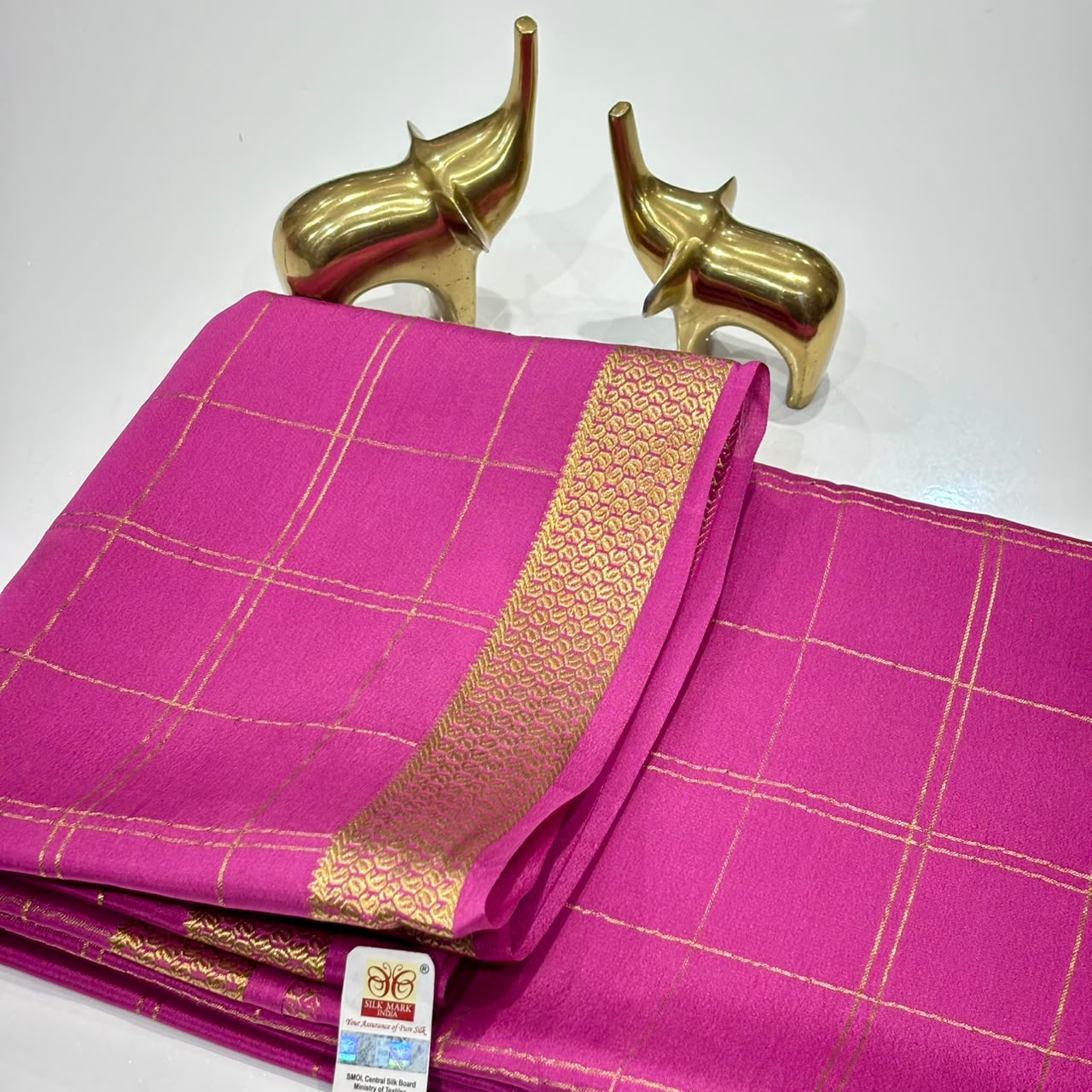 Pure Mysore Crepe Silk Saree