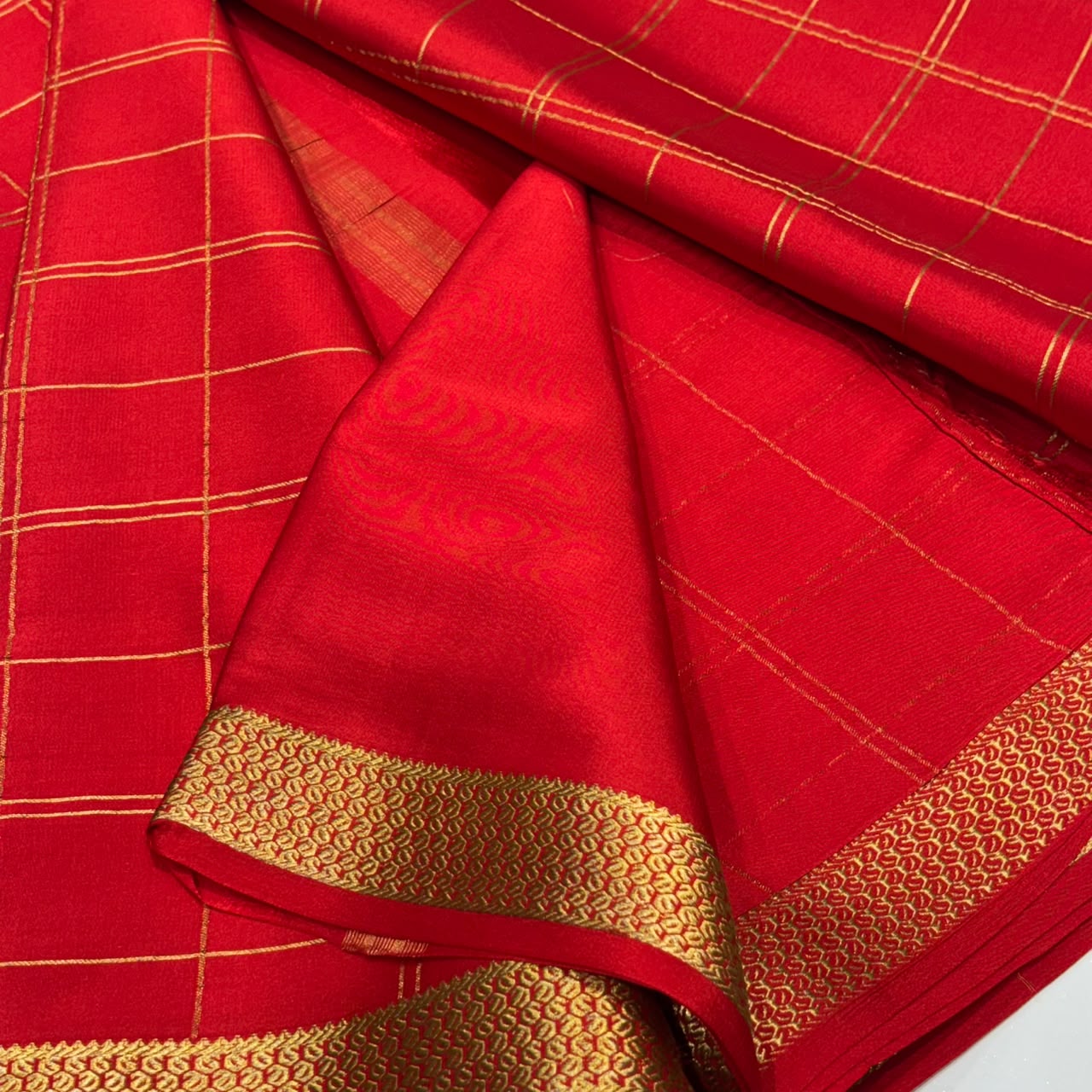 Pure Mysore Crepe Silk Saree