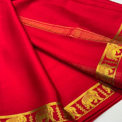 Pure Mysore Crepe Silk Saree
