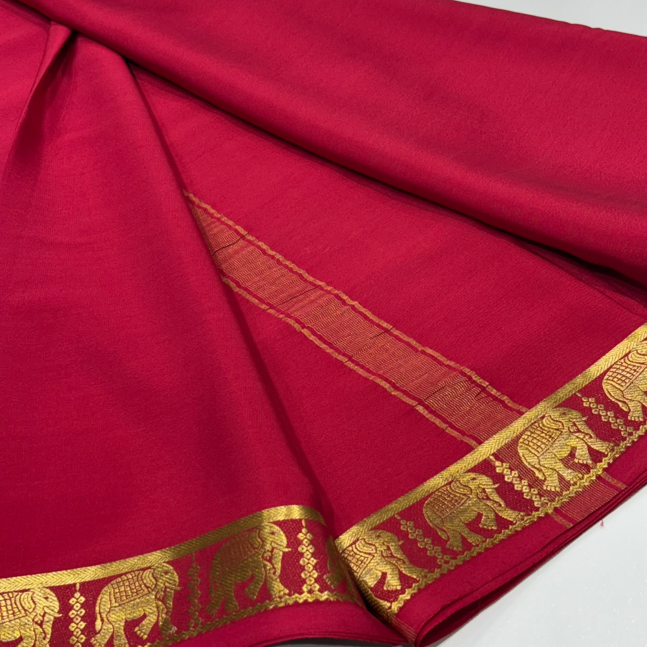 Pure Mysore Crepe Silk Saree
