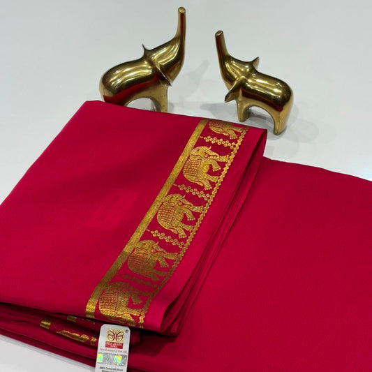 Pure Mysore Crepe Silk Saree