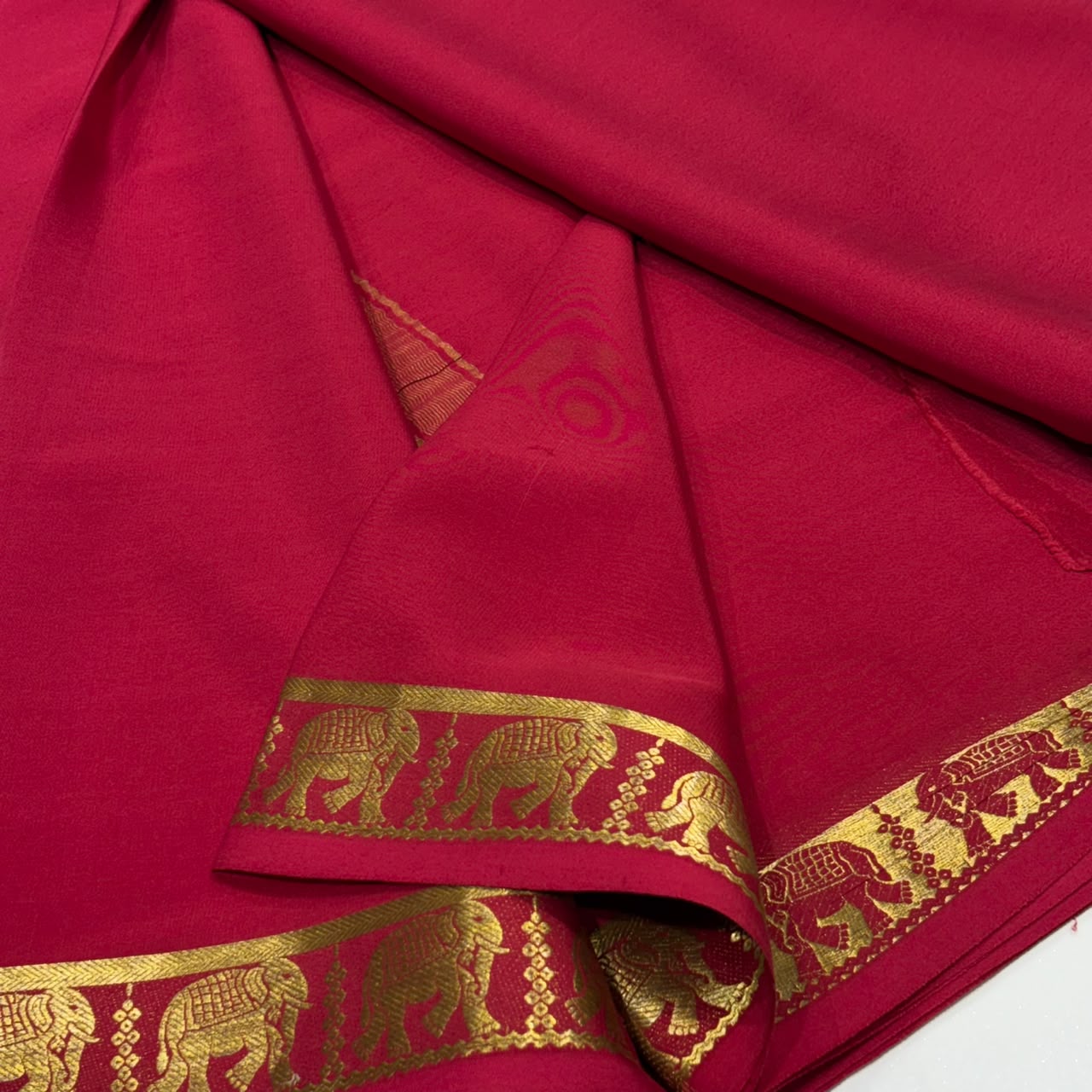 Pure Mysore Crepe Silk Saree