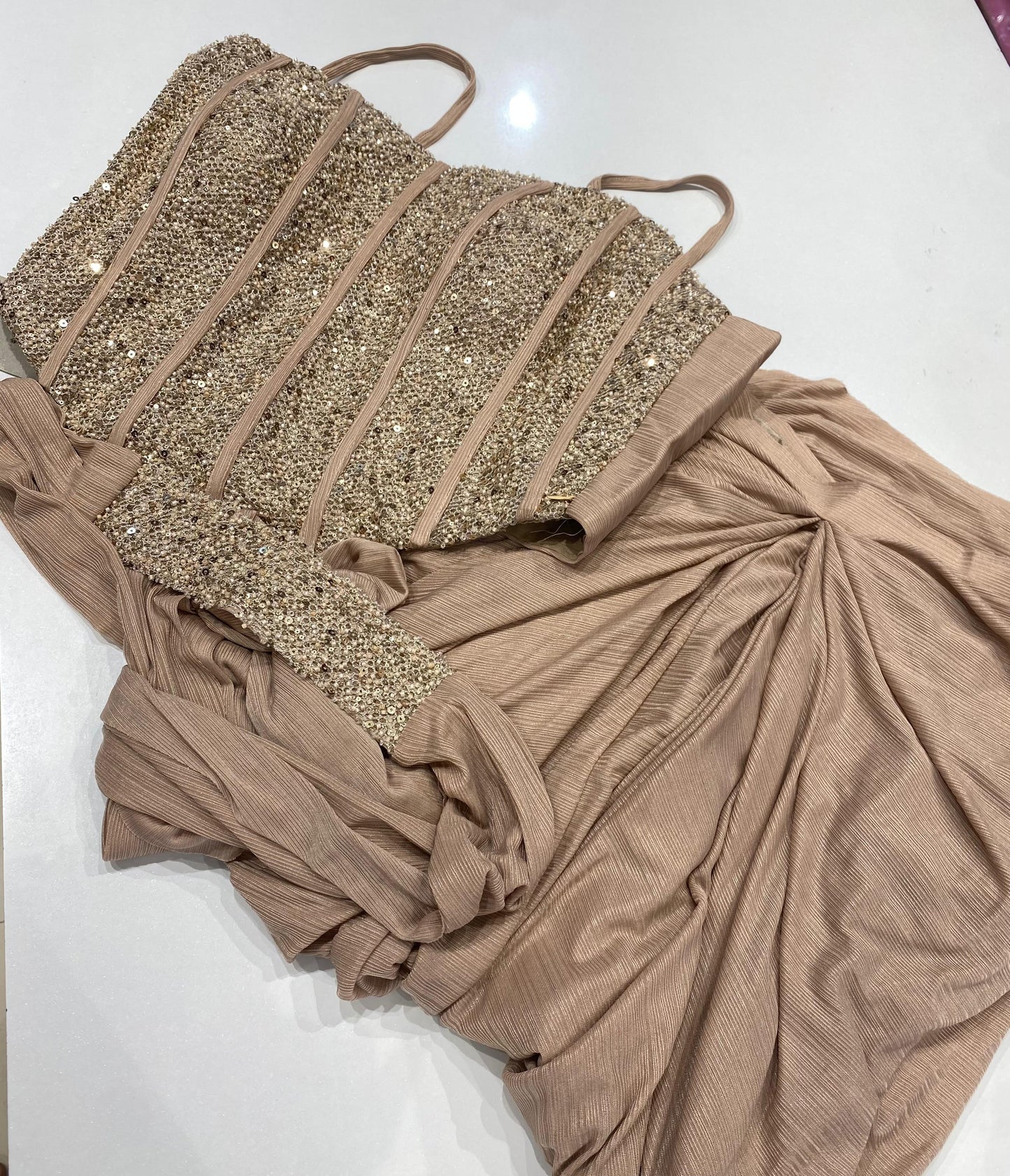 Indo-Western Ready Made Saree