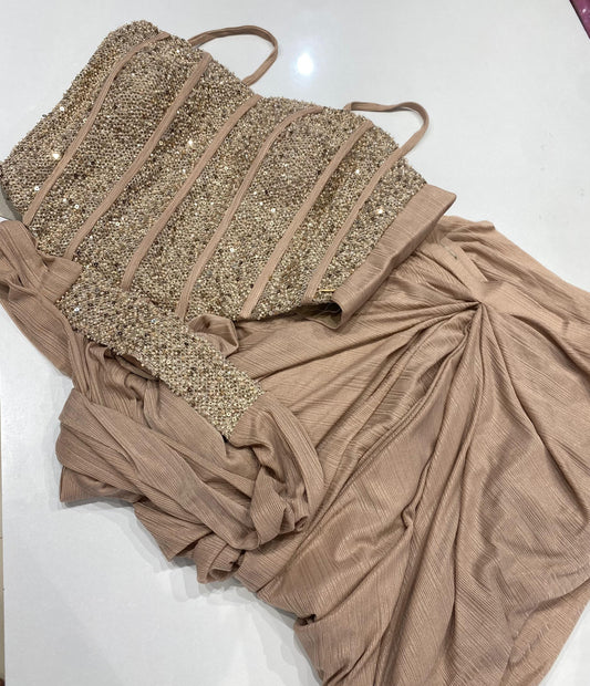 Indo-Western Ready Made Saree